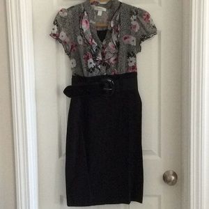 Dressbarn Black floral dress